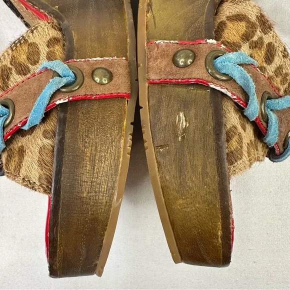 Naughty Monkey Indios Wedge Sandal Leopard 10 - Picture 9 of 16